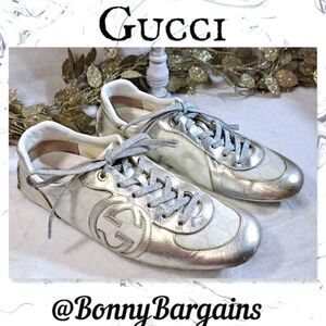 Gucci GG Leather Sneakers Authentic EXCELLENT CONDITION